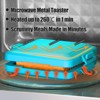 Itopfox Microwave Toaster Sandwich Maker, Waffle Maker, Panini Press, Dishwasher Safe, No Electricity, Fast Cooking, Time Saving, Portable for Travel - 2 of 4
