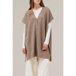 Women's long sweater vest - GRADE & GATHER - 1 of 4