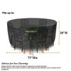 Akefit Round Patio Table Cover Waterproof Windproof Outdoor Furniture Cover with Green Trim - 2 of 4