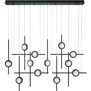 Eurofase Lighting Barletta 12 - Light Chandelier in  Black - 1 of 4