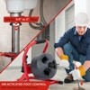 Drain Auger, Professional Drain Cleaner Machine for 3/4" to 3" Pipes with Foot Switch, 6 Cutters & Gloves, Heavy Duty Clog Remover - 4 of 4