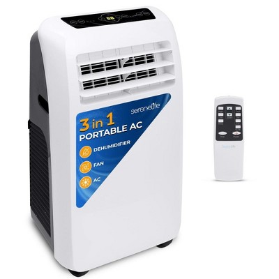 SereneLife Portable Air Conditioner + Dehumidifier with Window Kit, Remote