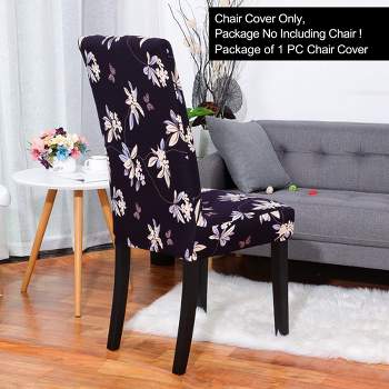 PiccoCasa Stretch Washable Floral Pattern Dining Chair Cover 1 Pc
