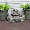 Sunnydaze 18"H Electric Resin Rocky Ravine Waterfall Outdoor Water Fountain - 4 of 4