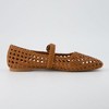 CUSHIONAIRE Weston Women’s Hand Woven Dressy Ballet Flats – Faux Leather Mary Jane with Adjustable Strap & Memory Foam - 4 of 4