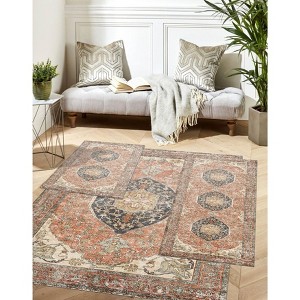BrylaneHome 3 Piece Paris Washable Rug Set - 1 of 4