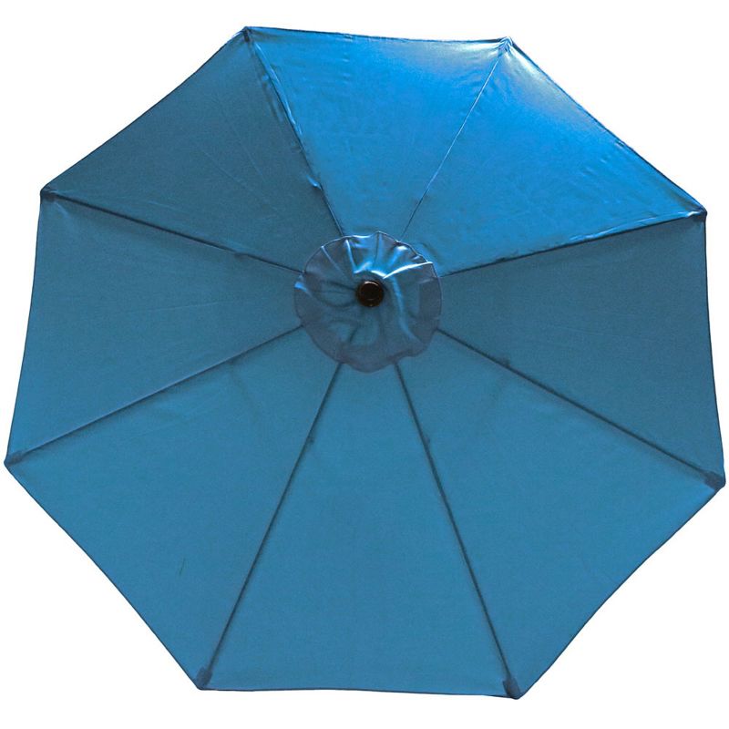 Sunnydaze Outdoor Aluminum Patio Table Umbrella with Polyester Canopy and Push Button Tilt and Crank - 9', 5 of 22