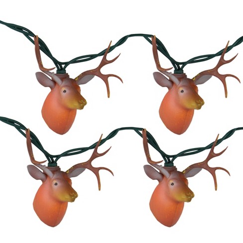 Keystone 10ct Buck In Season Patio Novelty Lights Clear 7 Green