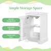 NicBex 20" Bathroom Vanity with Top Ceramic Sink,&1 Door Cabinet,Freestanding Storage Cabinet with Adjustable Shelves,No Faucet Included - 3 of 4