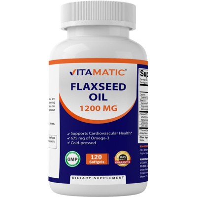 Flaxseed Oil 1200 mg 120 Softgels
