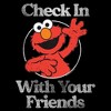 Women's Sesame Street Elmo Check In With Your Friends T-Shirt - 2 of 4