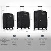 KWPZQEB Luggage 3 Piece Set, Softside Luggage Expandable with Upright Spinner and TSA Lock, 20"+24"+28" Lightweight Luggage Travel Set - 2 of 4