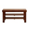 Sapphtopaz Storage Bench Shoe Rack Bench Shoe Organizer Seating Bench with Shoe Storage for Entryway Bedroom - 2 of 4