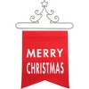 Pavilion Gift Company - Merry Christmas - 14" x 16" Banner - Wall Sign Panels - 4 of 4