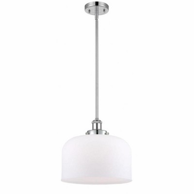 Bell - 1 Light Stem Hung Mini Pendant In Industrial Style-10 Inches Tall and 12 Inches Wide