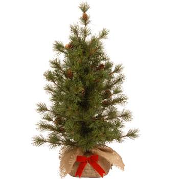 Copy of Lighted Christmas Pine Tree 23 Inches High with Battery Operat -  Richards Expo