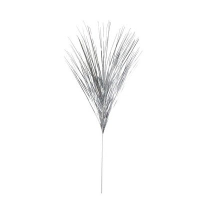 Northlight 43" Silver Tinsel Artificial Grass Christmas Spray