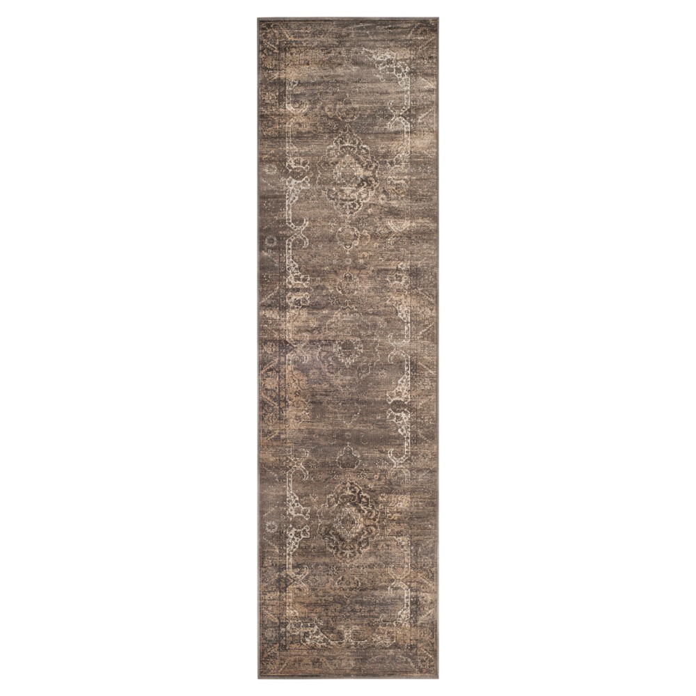 2'2inx8' Runner Alessandra Vintage Soft Anthracite - Safavieh