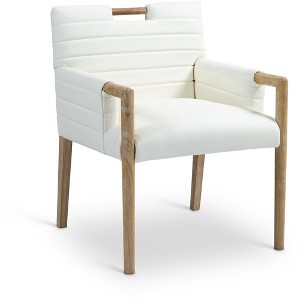 Meridian Furniture,Aimee Vegan Leather Dining Arm Chair - 1 of 4