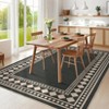 3x5 Outdoor Patio Rug, Washable Rugs for Entryway Diamond Indoor Outdoor Living Room Carpet, Farmhouse Jute Area Carpet for Backyard Bedroom - 3 of 4