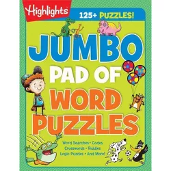 Jumbo Pad of Word Puzzles - (Highlights Jumbo Books & Pads) (Paperback)
