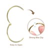 Unique Bargains Carbon Steel Loose Leaf Binder Snap Shower Curtain Rings 6 Pcs - 4 of 4