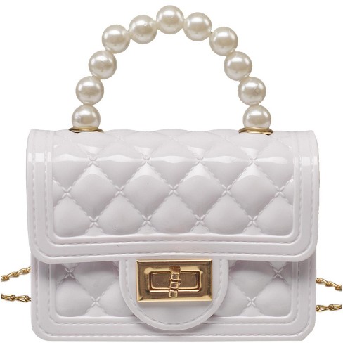 Mini white purse best sale