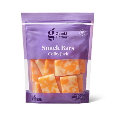 Colby Jack Cheese Snack Bars - 9oz/12ct - Good &#38; Gather&#8482;