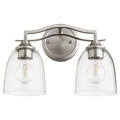 Quorum Lighting Jardin 2-Light Satin Nickel Wall Sconce