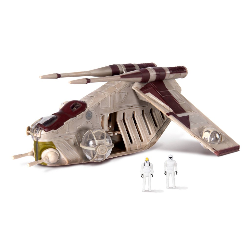 Star Wars Micro Galaxy Squadron Low Altitude Assault Transport (LAAT) 5" Vehicle & Figures