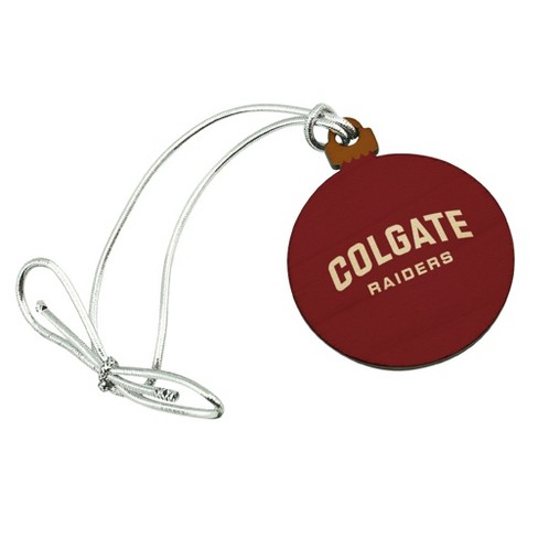 Colgate University Raiders Logo Mini Small Tiny Wood Christmas Tree Holiday Ornament - image 1 of 4