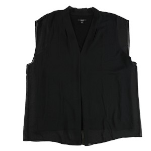 Alfani Womens Inverted Pleat Overlay Pullover Blouse - 1 of 2