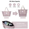5 PCS Premium Expandable PC Luggage Set with Travel Bag and Toiletry Bag, 360° Spinner Wheels and TSA Lock, 21"+25"+29" - ModernLuxe - 4 of 4