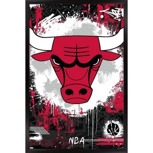 Trends International NBA Chicago Bulls - Maximalist Logo 23 Framed Wall Poster Prints - 1 of 4