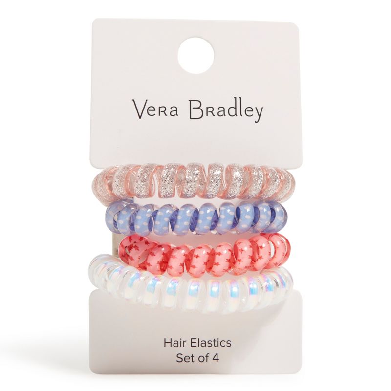 Vera Bradley Spiral Elastic Hair Tie, 4 Pack, 1 of 3