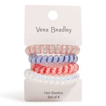 Vera Bradley Spiral Elastic Hair Tie, 4 Pack