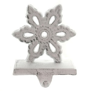 Christmas 5.0 Inch Snowflake Stocking Holder Stocking Holder , Cast Iron (1PC) - 1 of 3