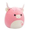 Squishmallows 16" Pink Highland Cow with Sakura Flowers Large Plush - image 4 of 4