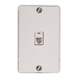 RCA TP251WHR 2-Piece Modular Phone Wall Mount, White - 1 of 4