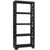 HDZNVF Modern Bookcase Display Cabinet Four Tall Shelves With X Brace Wooden Frame - 4 of 4