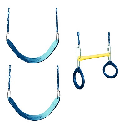 Swing-N-Slide 2 Pack of Swing Seats with Ring/Trapeze Combo Swing