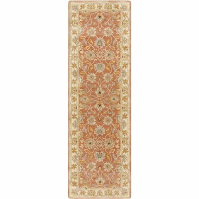 Hauteloom Caesar Hand Tufted Burnt Orange 1124 Wool Carpet