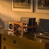 MaseiKar Vinyl Record Holder for 7-12 Albums, Holds 50-100 Records, DVDs, or CDs - Modern Wooden Storage Stand, File Organizer Rack, Brown - 4 of 4