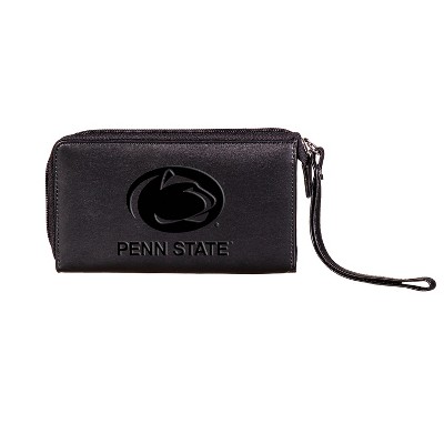 Evergreen NCAA Penn State Black Leather Women's Wristlet Wallet Officially Licensed with Gift Box