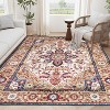 Okak Vintage Area Rug with Bohemia Style, Large Persian Washable Rug with Non-Slip Design, Bedroom Rug for Living Room, Kitchen - 2 of 4