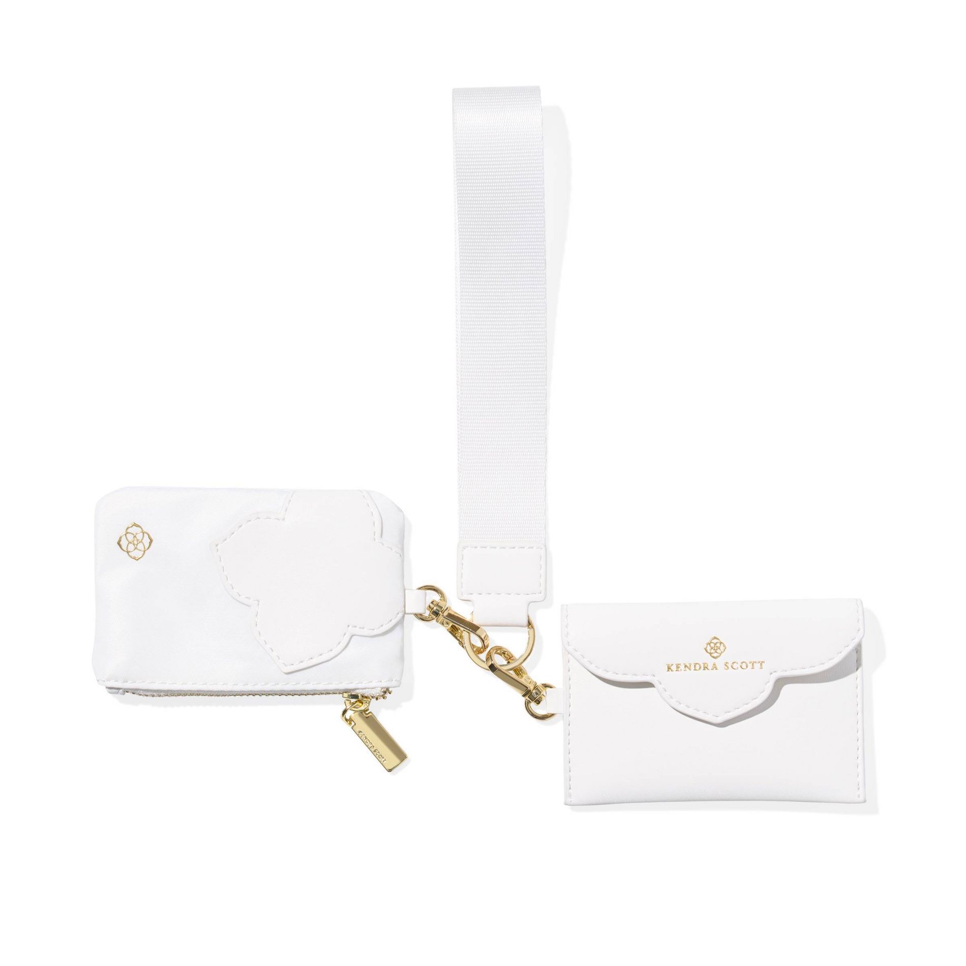 Kendra Scott Dual Wallet Keychain - White