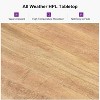 PURPLE LEAF Dining Set Patio Metal Table and Wicker Rattan Chairs for Outside Porch Garden Kitchen Modern Outdoor Furniture Sets - 4 of 4