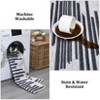 COZONY Washable Modern Striped Area Rug with Non-Slip Backing, Soft Low Pile Stain-Resistant Carpet for Living Room and Bedroom - 3 of 4