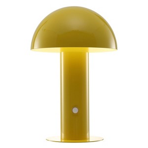 JONATHAN Y Boletus 10.75" Bohemian Rechargeable/Cordless Iron Integrated (Includes LED Light Bulb) Mushroom Table Lamp - 1 of 4