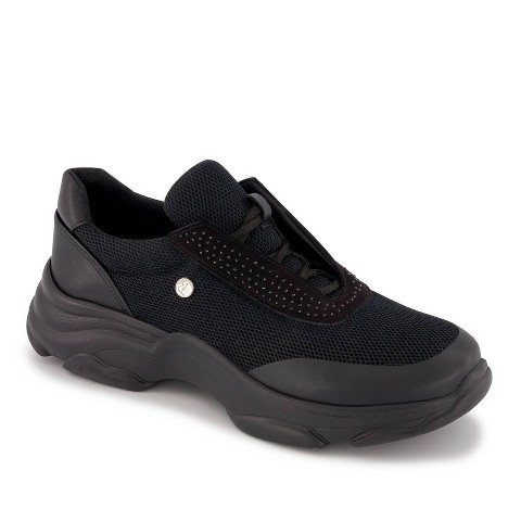Женские кроссовки Andrea Casual Sneakers with Rhinestone Detail 67626, Black, 8